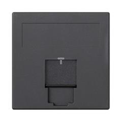 Simon Connect Płytka S500 1x RJ z osłoną uniwersalna szary grafit 50000085-038 TSC-50000085-038
