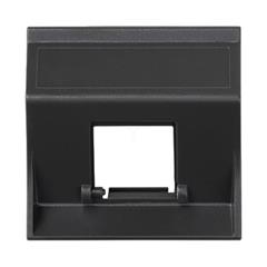 Simon Connect Płytka S500 1x RJ bez osłon skośna do adapterów MD szary grafit 50000181-038 TSC-50000181-038