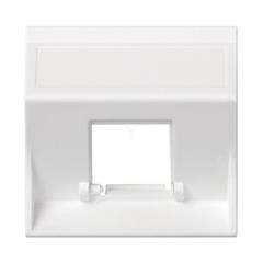 Simon Connect Płytka S500 1x RJ bez osłon skośna do adapterów MD czysta biel 50000181-030 TSC-50000181-030