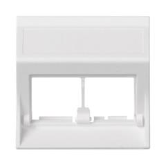 Simon Connect Płytka S500 2x RJ bez osłon skośna do adapterów MD czysta biel 50000186-030 TSC-50000186-030