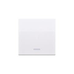 Simon 10 Klawisz pojedynczy z oczkiem do mechanizmów z podświetleniem biały CKW1L/11 WC-KW1Lxxxxxx-11xx