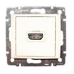 VALENA Gniazdo HDMI A 1.3 z zaciskami śrubowymi białe 770085