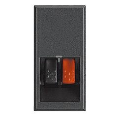 AXOLUTE Gniazdo głosnikowe podwójne 1-modułowe antracyt HS4294