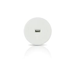 Ładowarka bezprzewodowa do Smartfona z portem USB biała OR-AE-1367/W