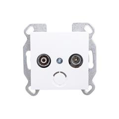 LUMINA2 Gniazdo antenowe RTV standard białe WL3010