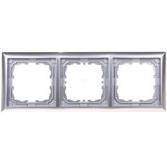 KOS66 Ramka potrójna aluminium 664083
