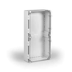 Obudowa naścienna Cubo W 300x600x132mm z fabrycznie montowanymi zawiasami i zatrzaskami pokrywa przezroczysta PC WPCP306013T