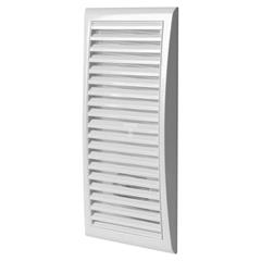 Kratka wentylacyjna z siatką 142x298mm biała MW128
