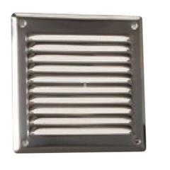 Osłona wentylacyjna z siatką 165x165mm metalowa chrom WX908CHR