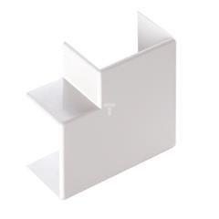 Narożnik do kanałów kablowych płaskiAP 22x10 biały /2szt/ ECAP2210B