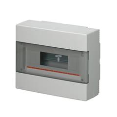 Rozdzielnica modułowa 1x12 natynkowa drzwi transp. seria 600 IP40 280x220x100 szara EC60012