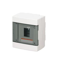 Rozdzielnica modułowa 1x4 natynkowa drzwi transp. seria 600 B IP40 150x170x100 biała EC60004B