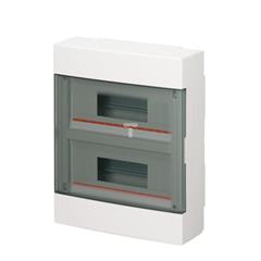 Rozdzielnica modułowa 2x12 natynkowa drzwi transp. seria 600 B IP40 280x350x100 biała EC60024B