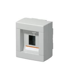 Rozdzielnica modułowa 1x4 natynkowa bez drzwi seria 610 IP40 150x170x100 szara EC61004