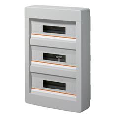 Rozdzielnica modułowa 3x18 natynkowa bez drzwi seria 610 IP40 400x550x130 szara EC61054