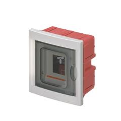 Rozdzielnica modułowa 1x4 podtynkowa drzwi transp. seria 630 IP40 154x160x80 szara EC63004