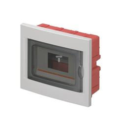 Rozdzielnica modułowa 1x8 podtynkowa drzwi transp. seria 630 IP40 240x194x80 szara EC63008