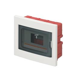 Rozdzielnica modułowa 1x8 podtynkowa drzwi transp. seria 630B IP40 240x194x80 biała EC63008B