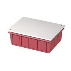 Rozdzielnica podtynkowa z pokrywą seria 350 196x152x70 czerwony-biały EC350C6