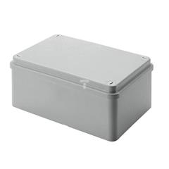 Puszka natynkowa samogasnąca gładka z pokrywą 960 stopni C seria 415A155x110x70 szara EC415C5A