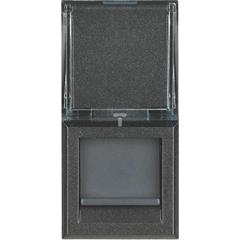 AXOLUTE Gniazdo komputerowe RJ45 kat.6 FTP antracyt HS4279C6S