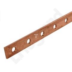 Szyna Cu 12x2mm /gwintowane otwory M5/ 037388 /1m/