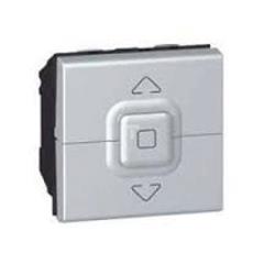 MOSAIC Przycisk do pośredniego sterowania roletami 6A 2M aluminium 079225