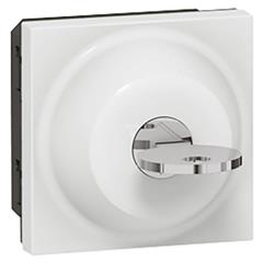 MOSAIC Wyłącznik 3-pozycyjny na klucz /RONIS nr 601/ 6A 250V biały 077073