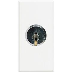 AXOLUTE Łącznik dwubiegunowy z kluczem 16A 250V biały HD4012