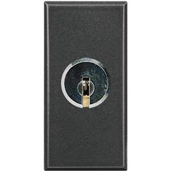 AXOLUTE Łącznik dwubiegunowy z kluczem 16A 250V antracyt HS4012