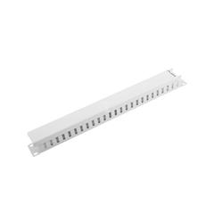 Organizer kabli 19cali 1U z zaślepką typ A szary LENBERG AK-1201-S