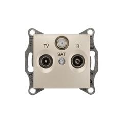 Sedna Gniazdo antenowe RD/TV/SAT końcowe satynowe SDN3501368