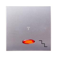 Simon Classic Klawisz pojedynczy łącznika schodowego aluminium metalizowane MKW6L/26 WMCL-K6x21x-D013