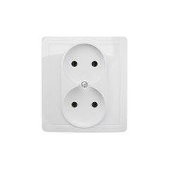 Simon BASIC Gniazdo podwójne b/u 16A białe BG2/11 WMBW-10200x-1011