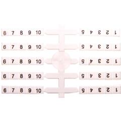 Oznacznik elastyczny do złączek szynowych EO3 /1-10/ 20x10szt. 03901752