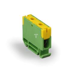 Złączka szynowa 2-przewodowa Cu 1,5-35mm2 żółto-zielona KE33