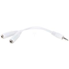 Adapter minijack stereo (M) - 2x minijack stereo (F)