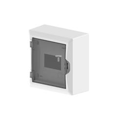 Rozdzielnica modułowa 1x6 n/t ECONOMIC BOX RN 1/6 drzwi transparentne (N+PE) IP40 2501-01