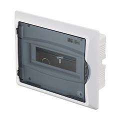 Rozdzielnica modułowa 1x8 p/t ECONOMIC BOX RP 1/8 drzwi transparentne (N+PE) IP40 2512-01