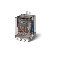 Przekaźnik przemysłowy 3P 10A 12V DC, Faston 187, adapter z mocowaniem tylnym 60.63.8.230.0000