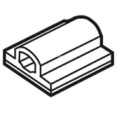 Uchwyt samoprzylepny MEMOCAB 17,5mm 037710 /100szt./