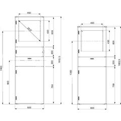 Spacial SF obudowa PC, zmontowana, 1600x600x800mm NSYSF16680PC