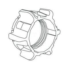 Nakrętka mocująca, do przełącznika piórk. biometrycznego ZB5SZ71