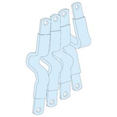 Prisma Plus, system G, połączenia między NSX-IN250 w kanałach i szynoprzew. 04065