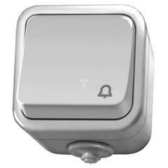 DELFINA Przycisk hermetyczny ''dzwonek'' 1Z 16A IP44 biały ŁNH-6D/00