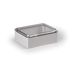 Obudowa Cubo D 150x200x76mm boki gładkie pokrywa przezroczysta ABS DABP152008T