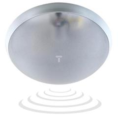 Plafoniera hermetyczna HELM z czujnikiem mikrofalowym 75W E27 IP65 IK10 poliwęglan mleczny OR-PL-344WE27PPM