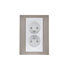 Unica Plus Gniazdopodwójne z/u 16A IP20 róż cynamonowa MGU63.069.874