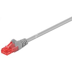 Kabel krosowy patchcord U/UTP kat.6 CCA szary 2m 68454
