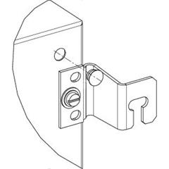 Uchwyty montażowe do zawieszania na ścianie 40mm (4), do obudowy Spacial 3D NSYAEFPF40SC